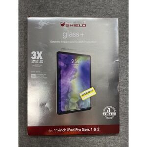 (3‎ For 1) Zagg Invisible Shield Glass + Shield for iPad Pro 11" Gen. 1 & 2